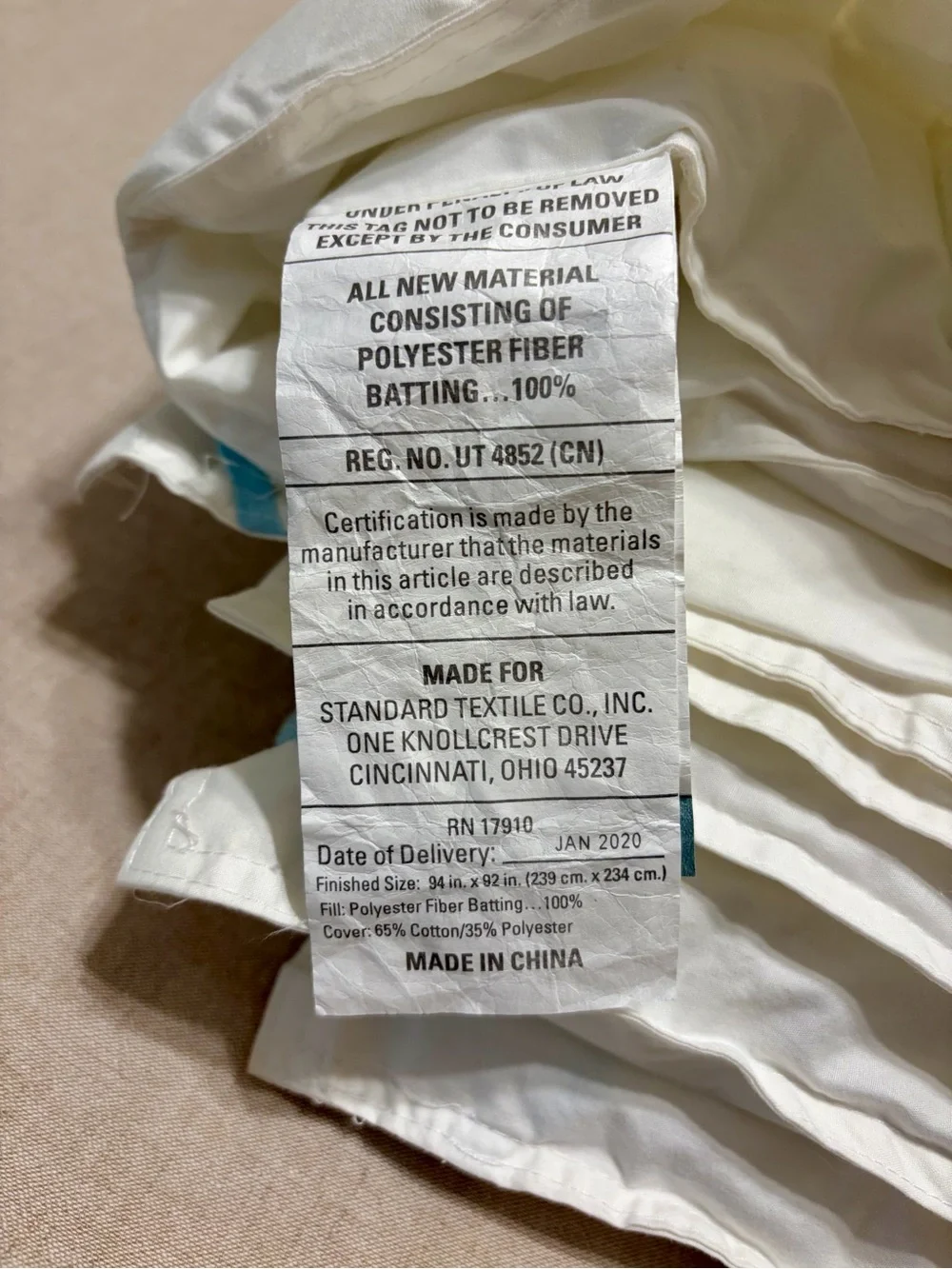Standard Textile one airlux